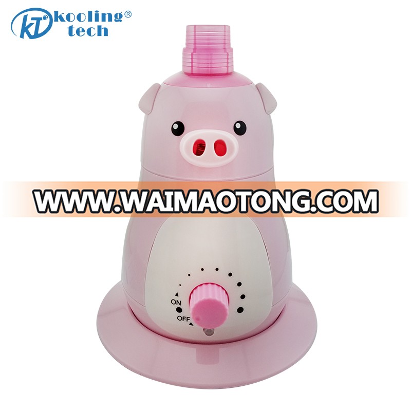 Ultrasonic Bottle Air humidifier, Piggy Toy Shape, Tabletop Air purifier for Baby and Bed room